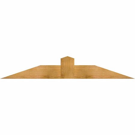 Ekena Millwork Portland Rough Sawn Timber Gable Bracket, Western Red Cedar, 60"W x 10"H x 2"D x 6"F, 4/12 Pitch GBW060X10X0206POR00RWR